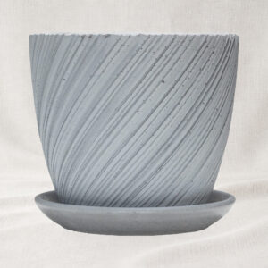 Ghiveci ceramic Soloma Gray Buton