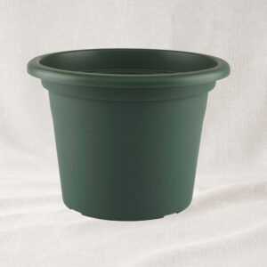 Ghiveci Venezia cilindric 35cm, culoarea verde inchis