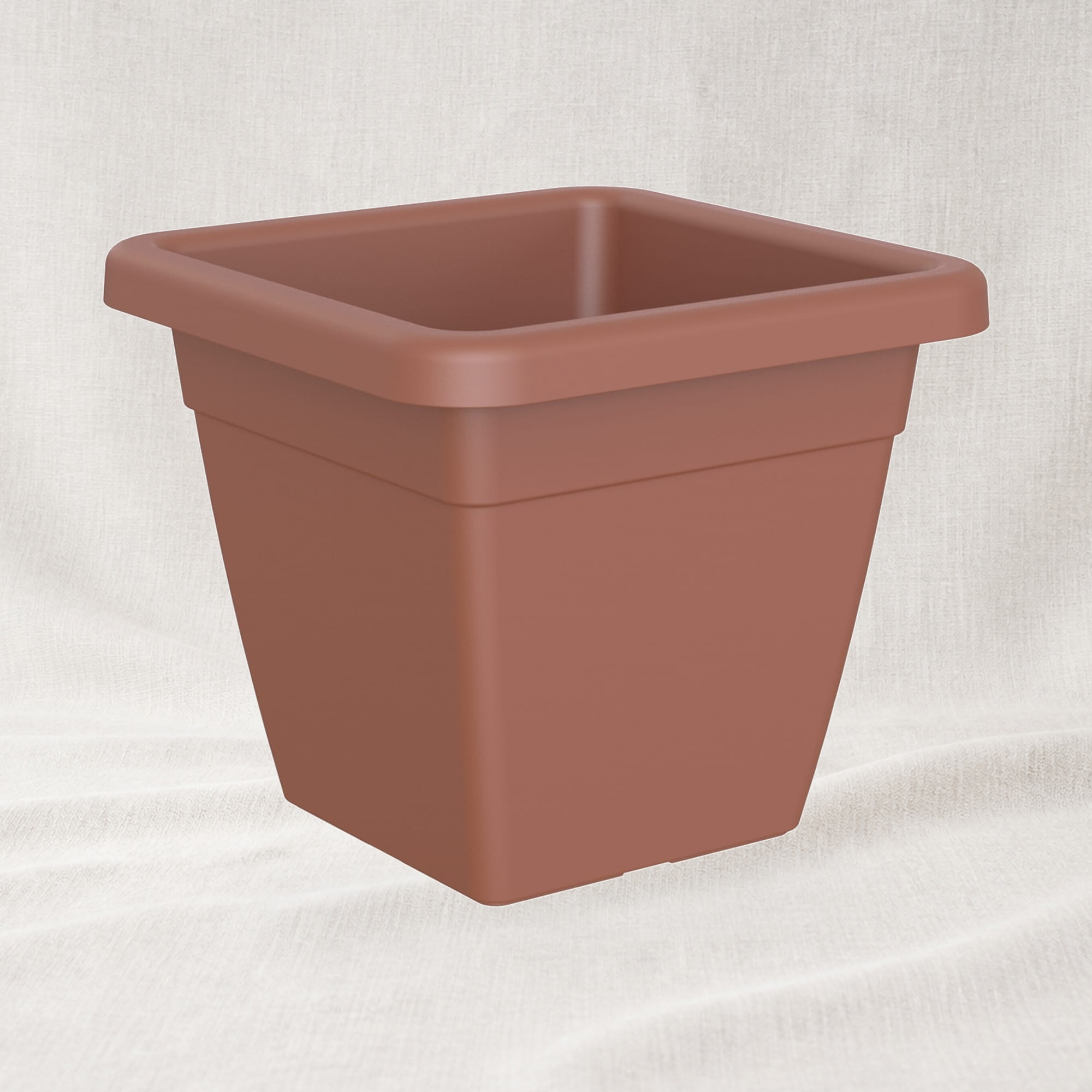 Ghiveci patrat Venezia 40cm, culoarea terra