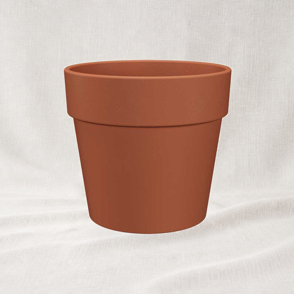 Ghiveci ceramic Amalia Wide 50cm, culoarea natural