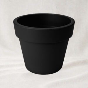 green basics top planter 40cm living black