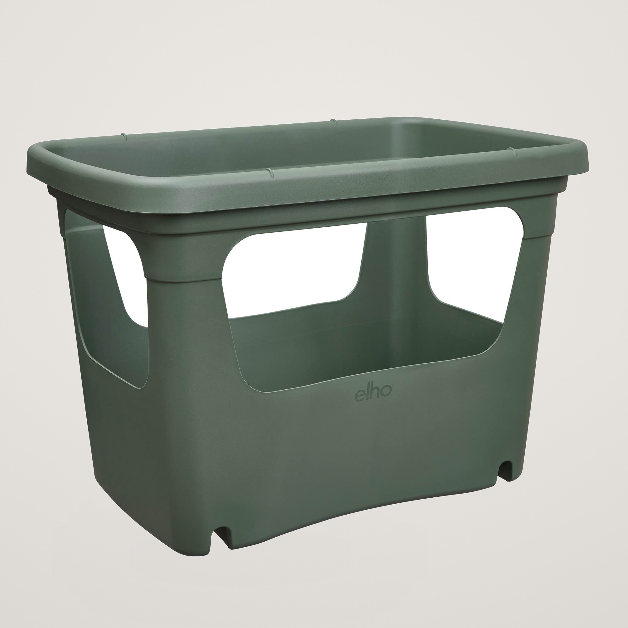 Ghiveci special pentru creșterea legumelor pe balcon sau terasa Green Basics Stack & Grow Large, din plastic reciclat, culoarea leaf green - imagine 9