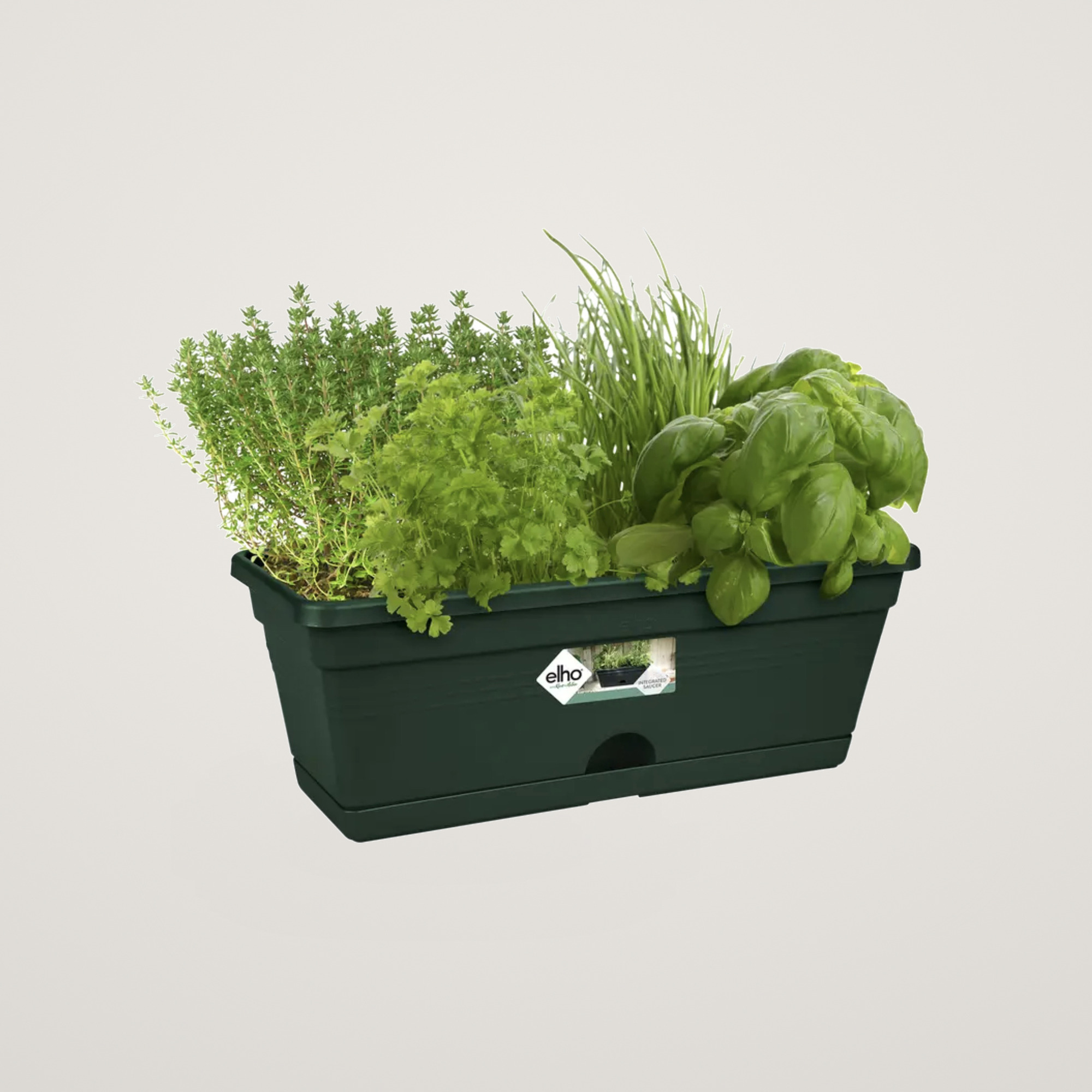 Mini-Jardiniera green basics 30cm, culoare verde - imagine 2