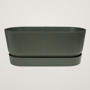 Jardiniera cu roti pentru terasa greenville terrace 60cm, culoare verde