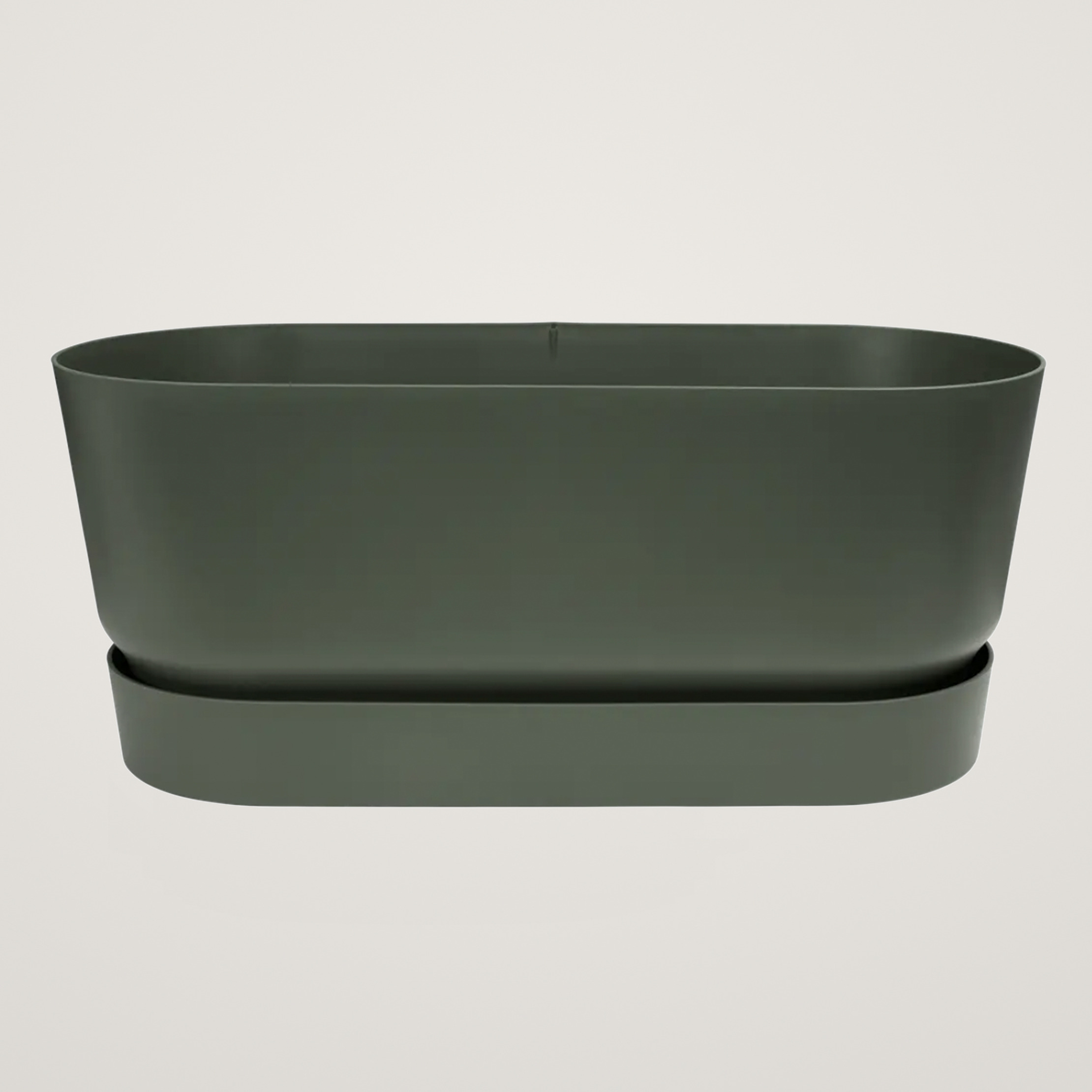 Jardiniera cu roti pentru terasa greenville terrace 60cm, culoare verde