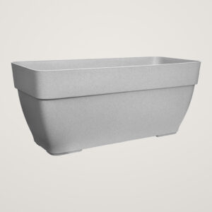 Jardiniera pentru terasa vibia campana 80cm, culoare gri-beton