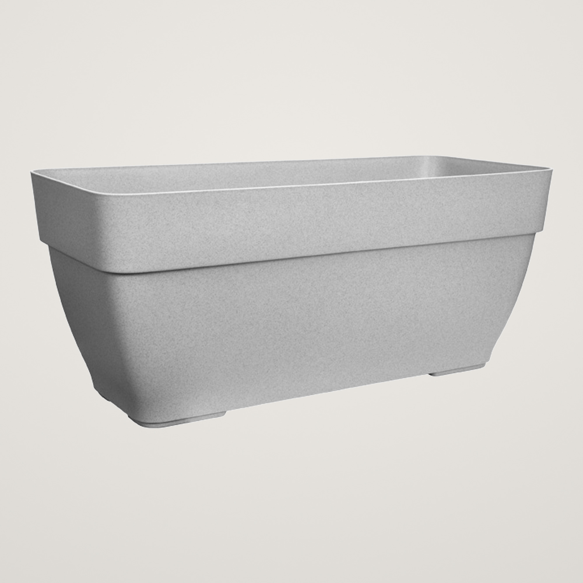 Jardiniera pentru terasa vibia campana 80cm, culoare gri-beton