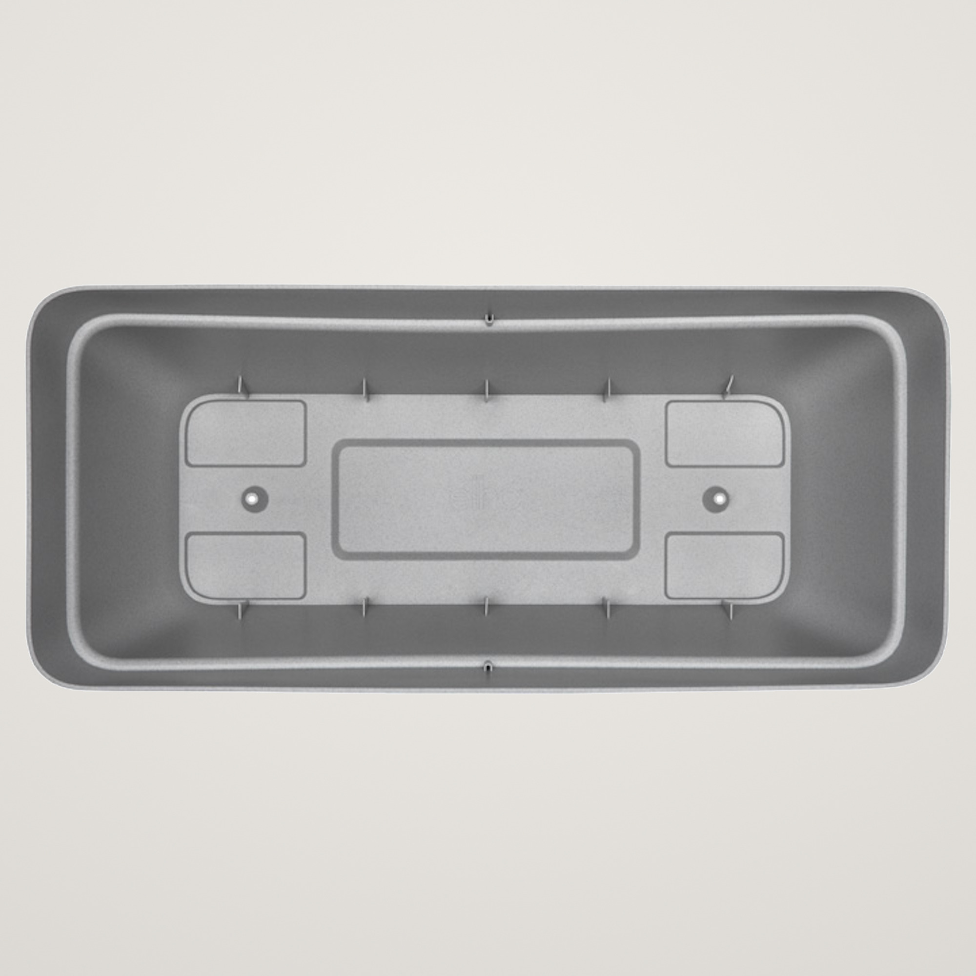 Jardiniera pentru terasa vibia campana 80cm, culoare gri-beton - imagine 3