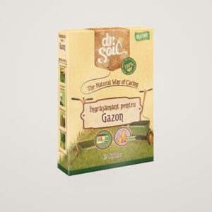 Ingrasamant granulat organic Dr.Soil pentru gazon, la cutie de 850gr, pentru uz hobby