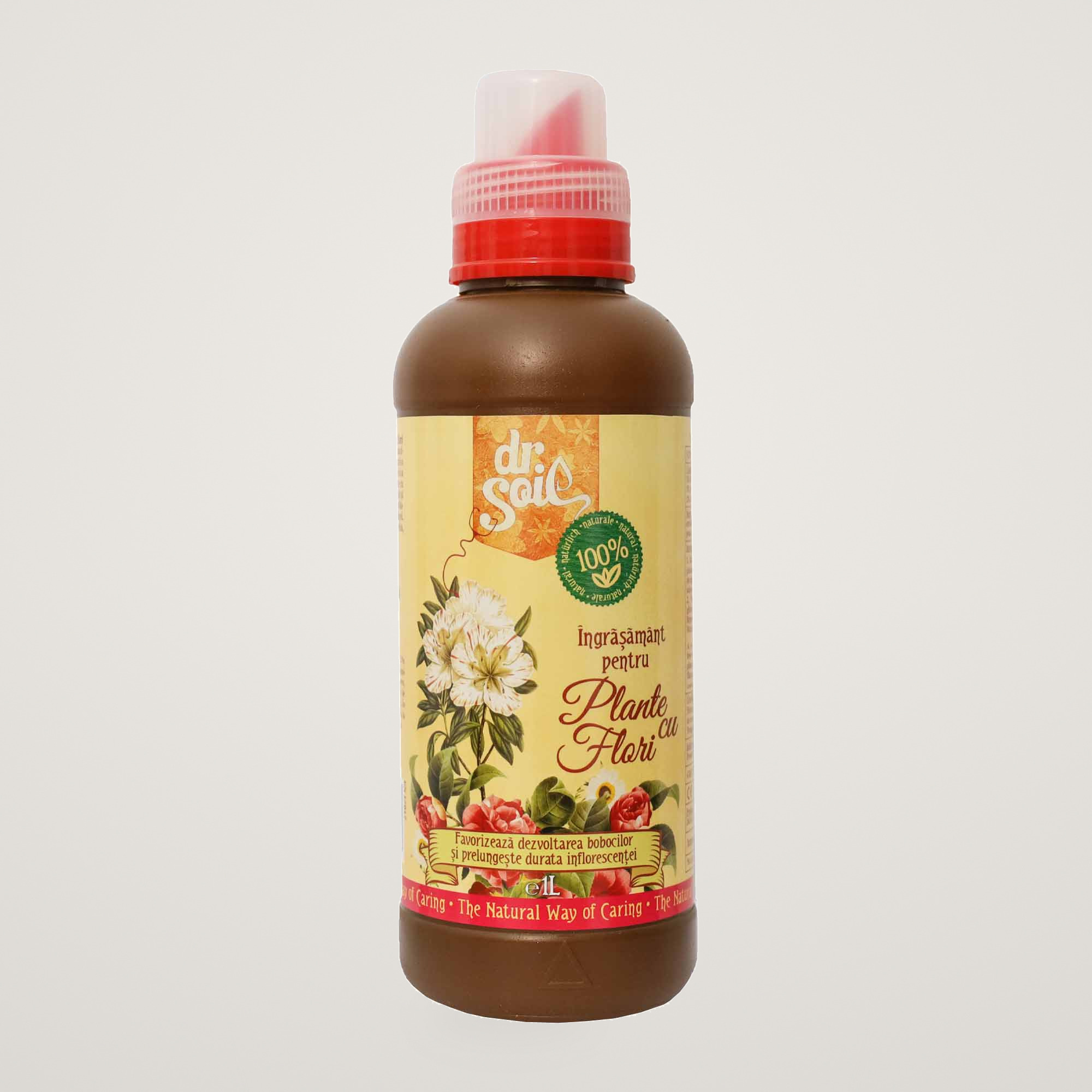 Dr.Soil Ingrasamant organic lichid pentru plante cu flori, 1litru