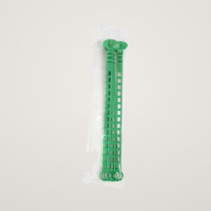 Set 6 Coliere de palisare, XL (343mm) diametru min/max de prindere 20/55mm, culoare verde