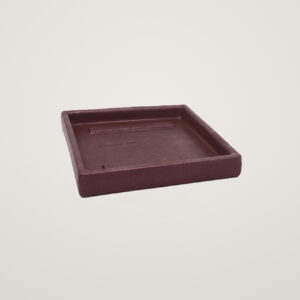 Farfurie de teracota patrata ruby 30cm, culoarea