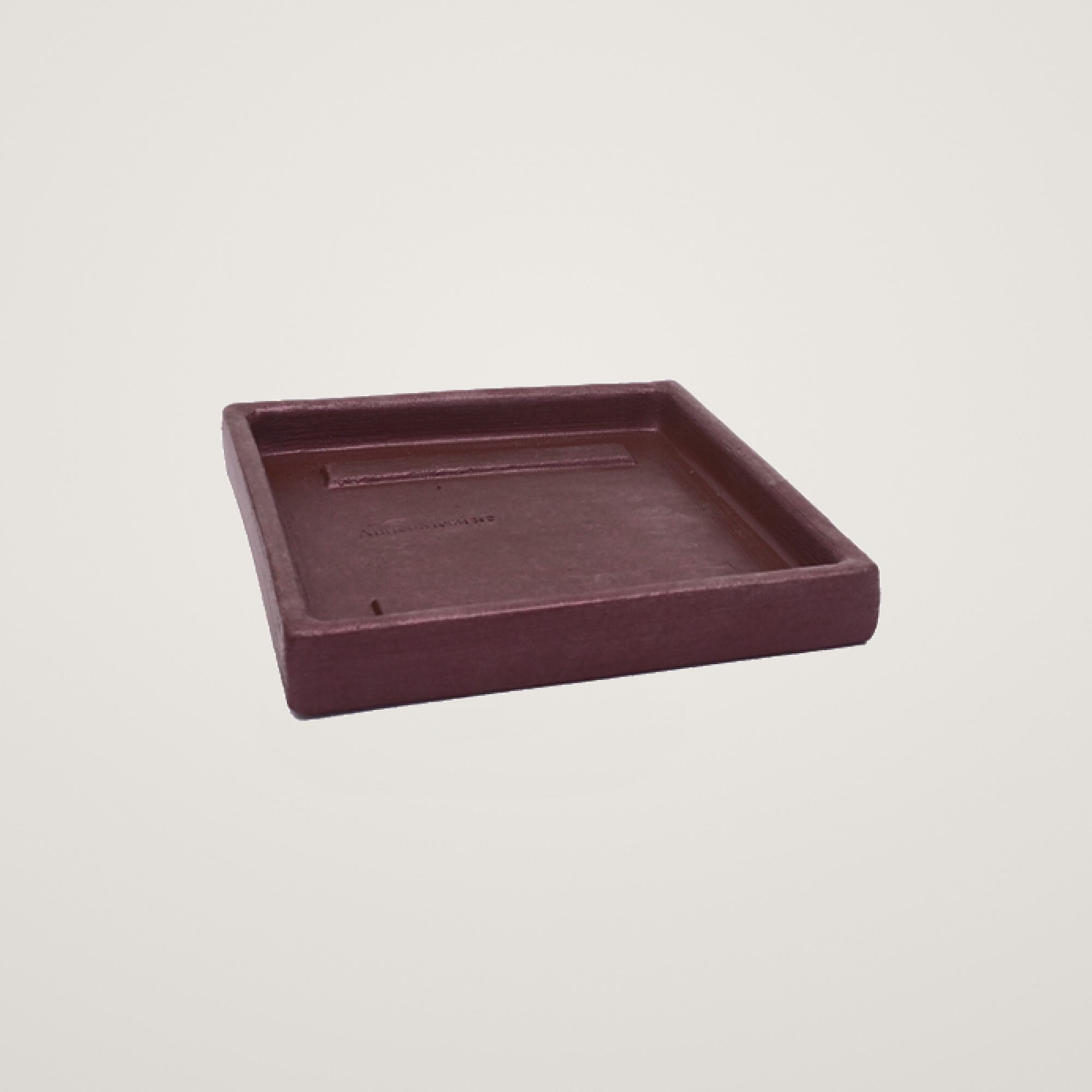 Farfurie de teracota patrata ruby 30cm, culoarea