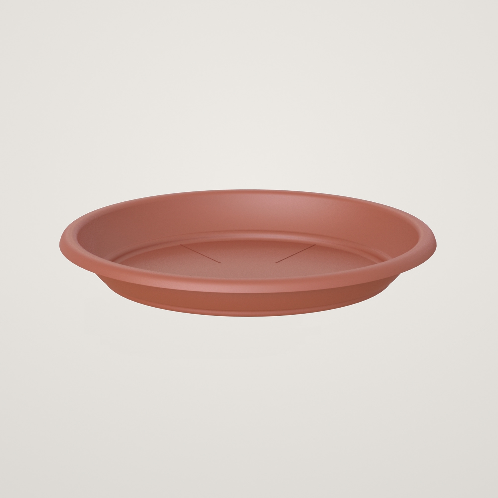 Farfurie rotunda 22cm, culoarea terra