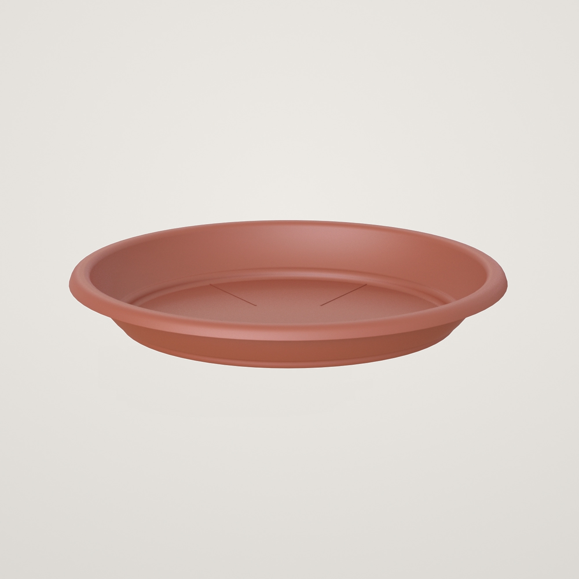 Farfurie rotunda 9,5cm, culoarea terra