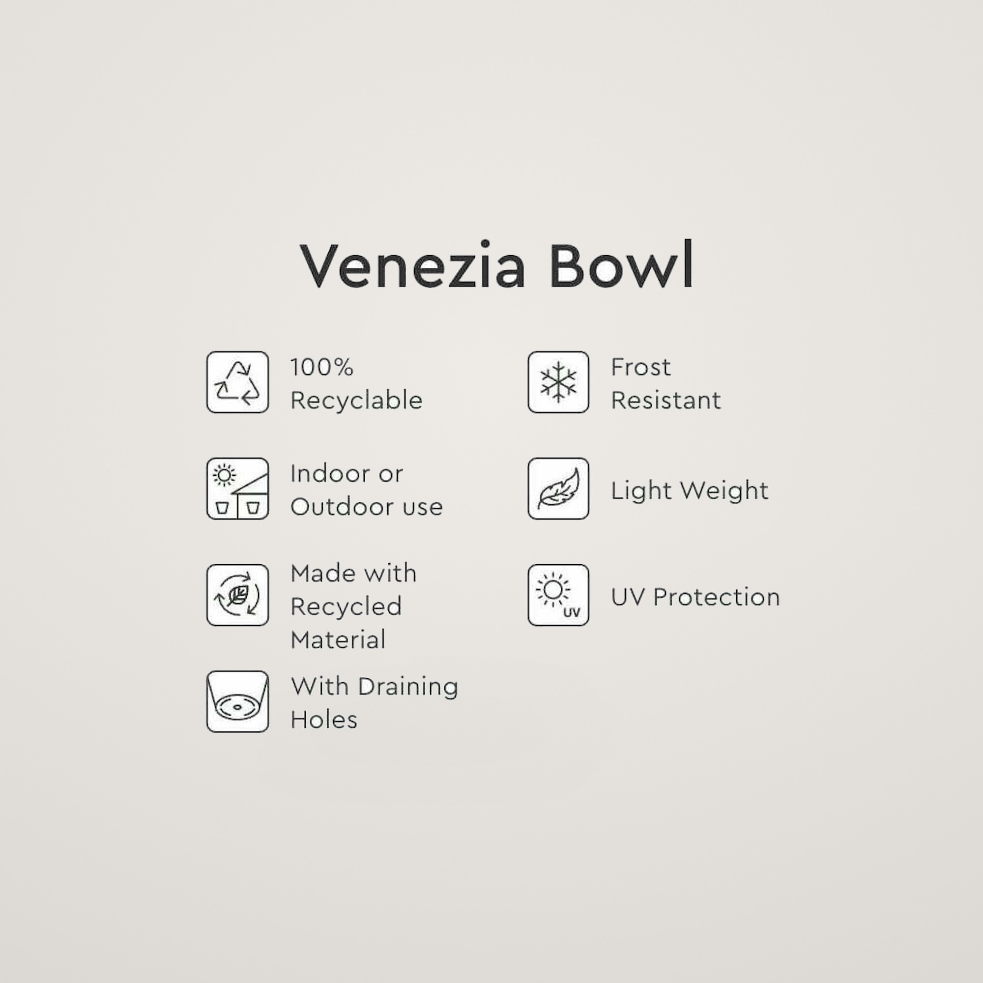 Bol Venezia 30cm, culoarea terra - imagine 4