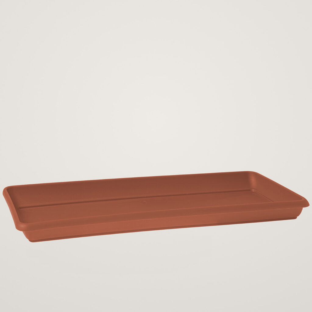 Farfurie pentru jardiniera Venezia L 80cm, culoarea terra