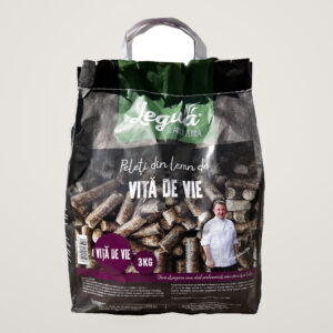 Peleti din lemn de vita de vie pentru gratar si afumatoare Legua, pentru carne rosie si miel 3 kg