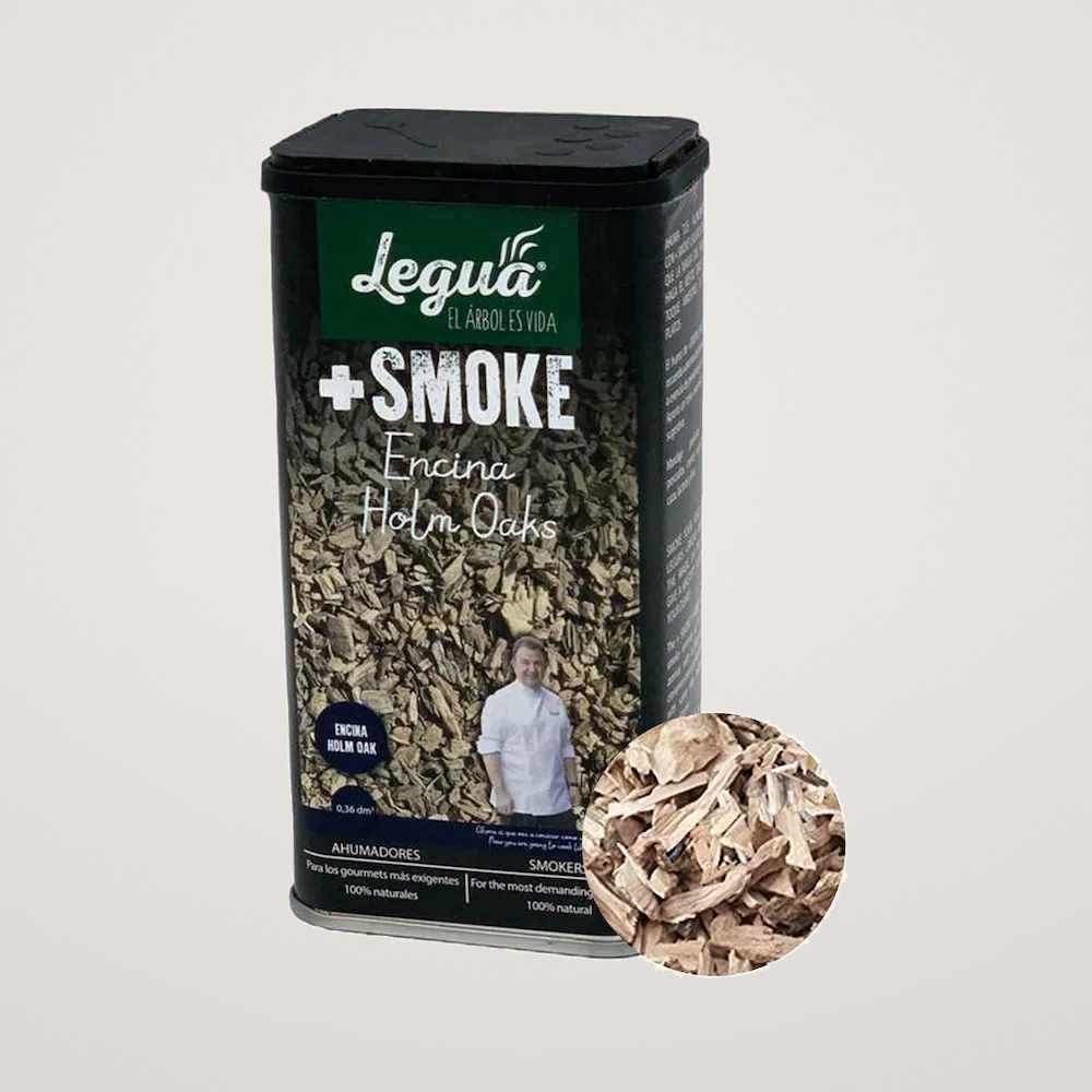 Rumegus din Stejar pentru afumat Legua +SMOKE - , la recipient de 360ml, pentru aromatizarea prin afumare a produselor lactate si foie gras