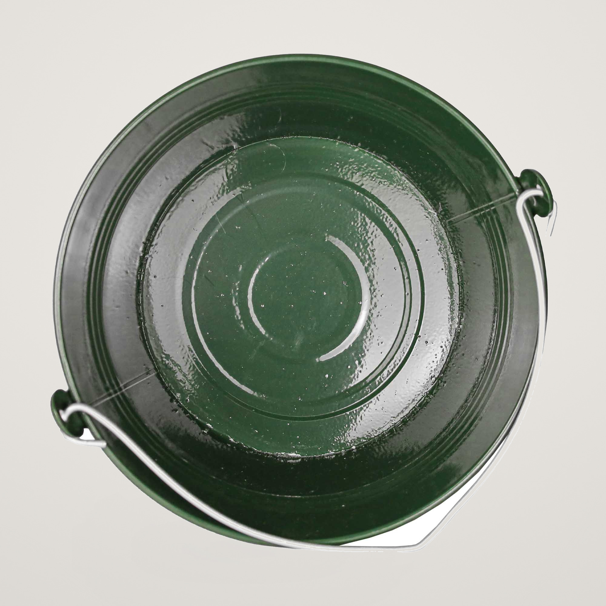 Galeata cu maner din metal Mary's Garden Supplies 22 cm, culoarea verde - imagine 2