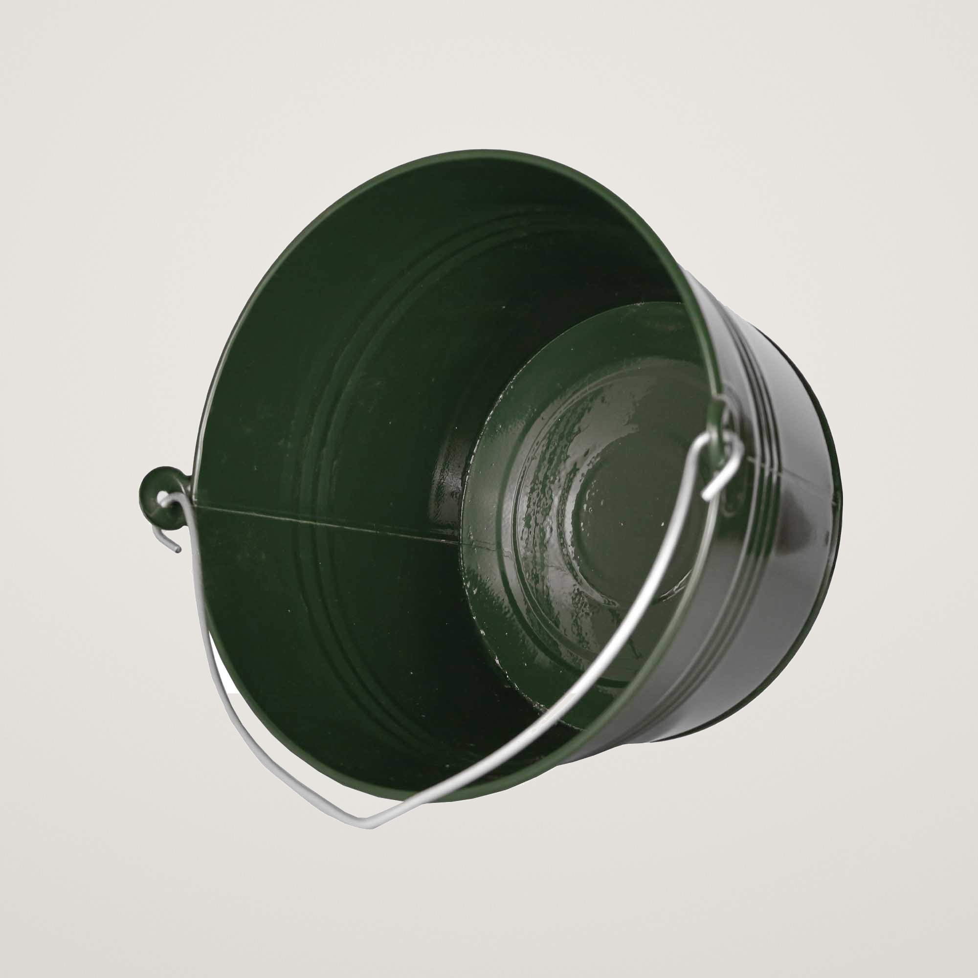 Galeata cu maner din metal Mary's Garden Supplies 22 cm, culoarea verde - imagine 4