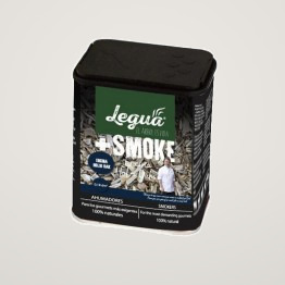 Rumegus pentru afumat din lemn de Stejar Legua +SMOKE - , la recipient de 160 ml, pentru aromatizarea prin afumare a produselor lactate, a preparatelor din carne rosie, vanat si peste gras