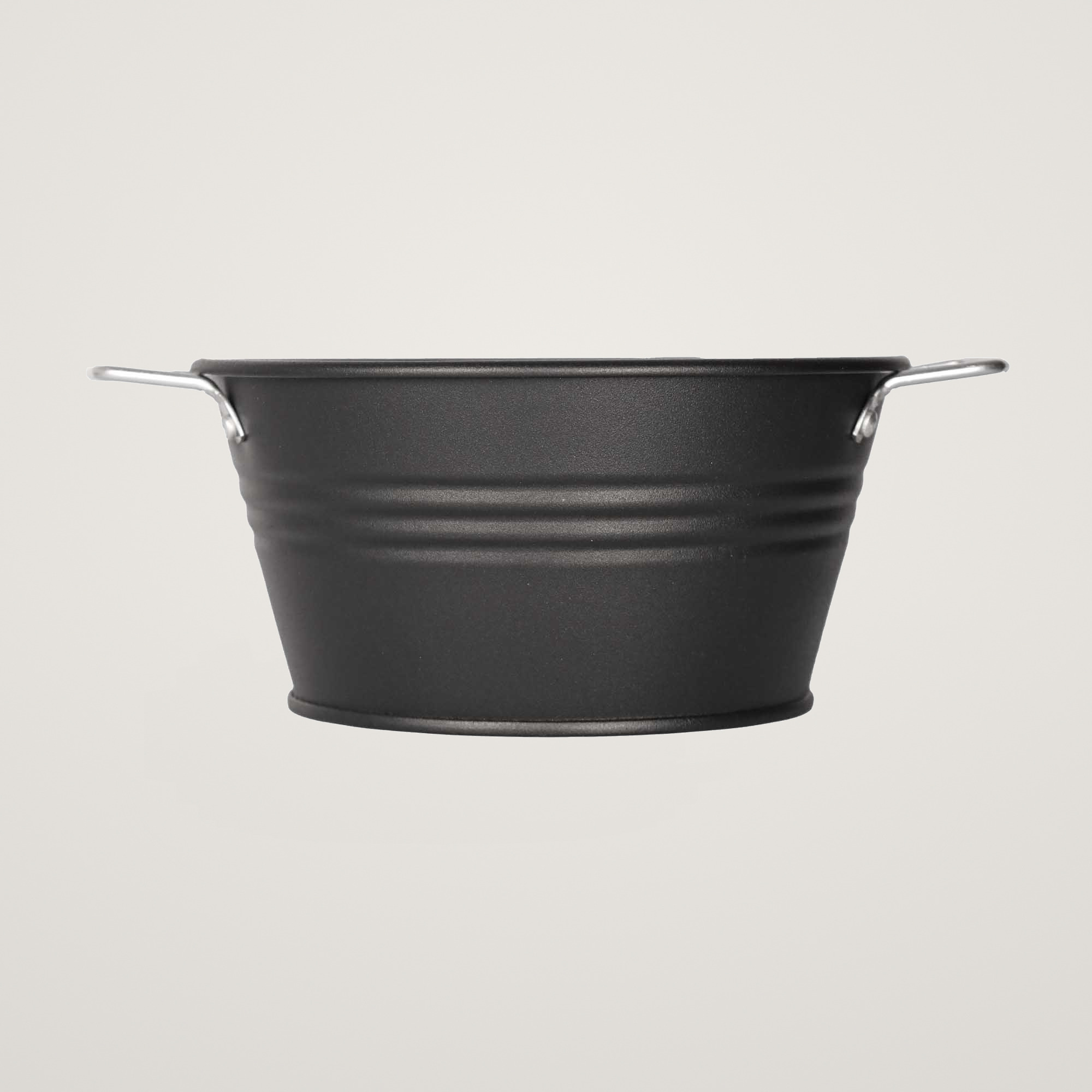 Bol cu manere din metal Mary's Garden Supplies 26 cm, culoarea negru - imagine 3