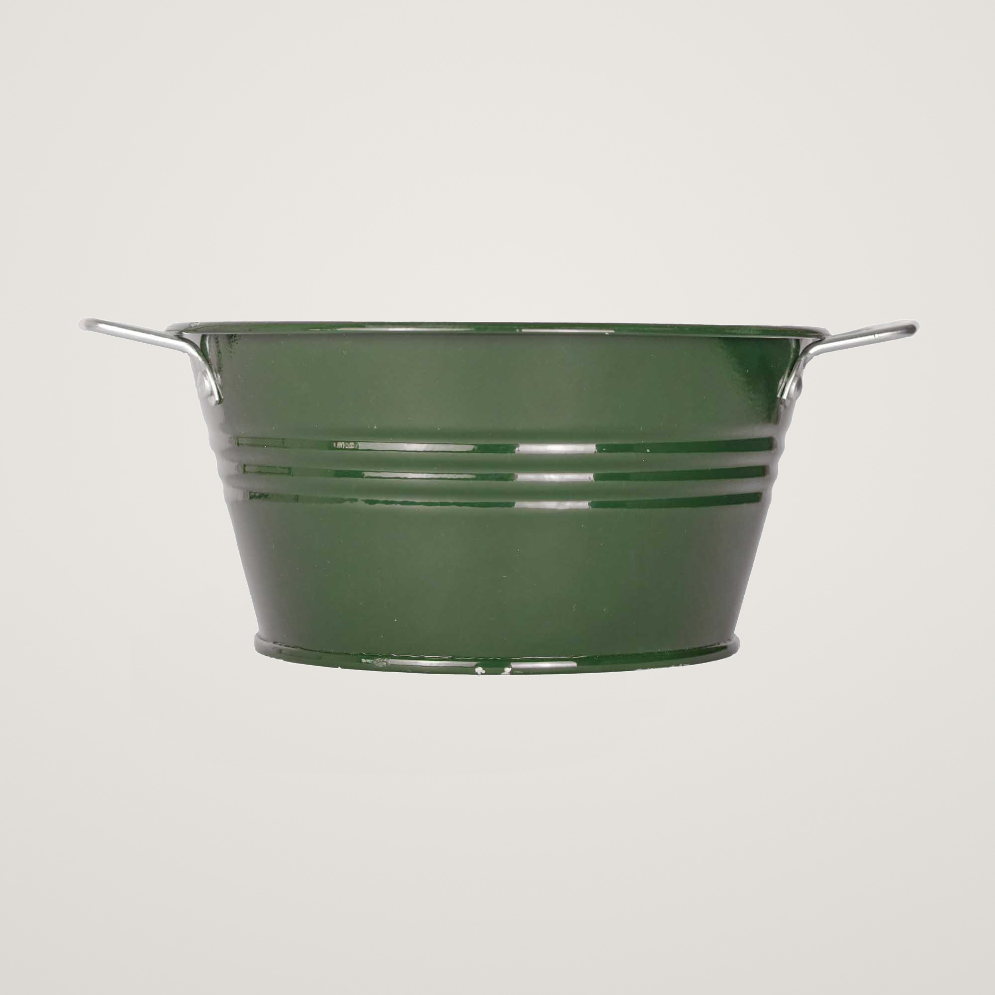 Bol cu manere din metal Mary's Garden Supplies 26 cm, culoarea verde - imagine 2