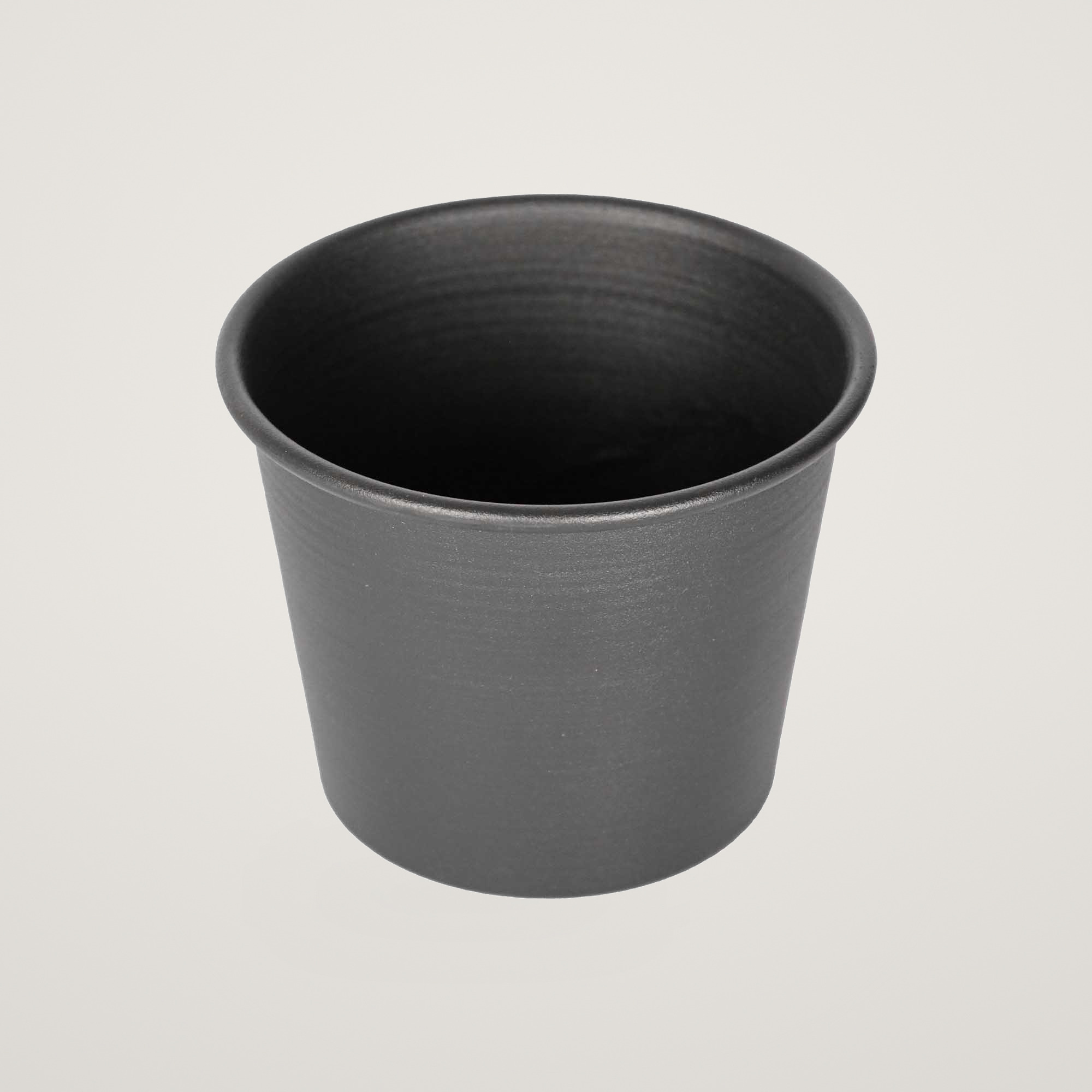 Ghiveci metalic Mary's Garden Supplies 7.5 cm, culoarea negru
