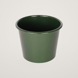 Ghiveci metalic Mary's Garden Supplies 7.5 cm, culoarea verde