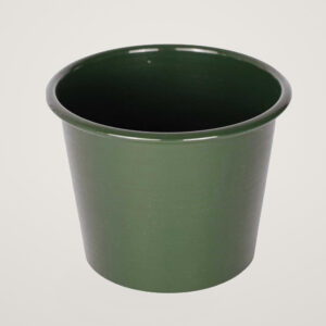 Ghiveci metalic Mary's Garden Supplies 13 cm, culoarea verde