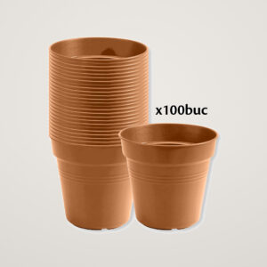Ghiveci productie teracota 12 cm, set 10 buc