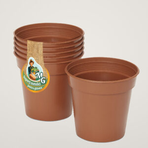 Set 5 Ghivece Productie culoarea terra, 15 CM