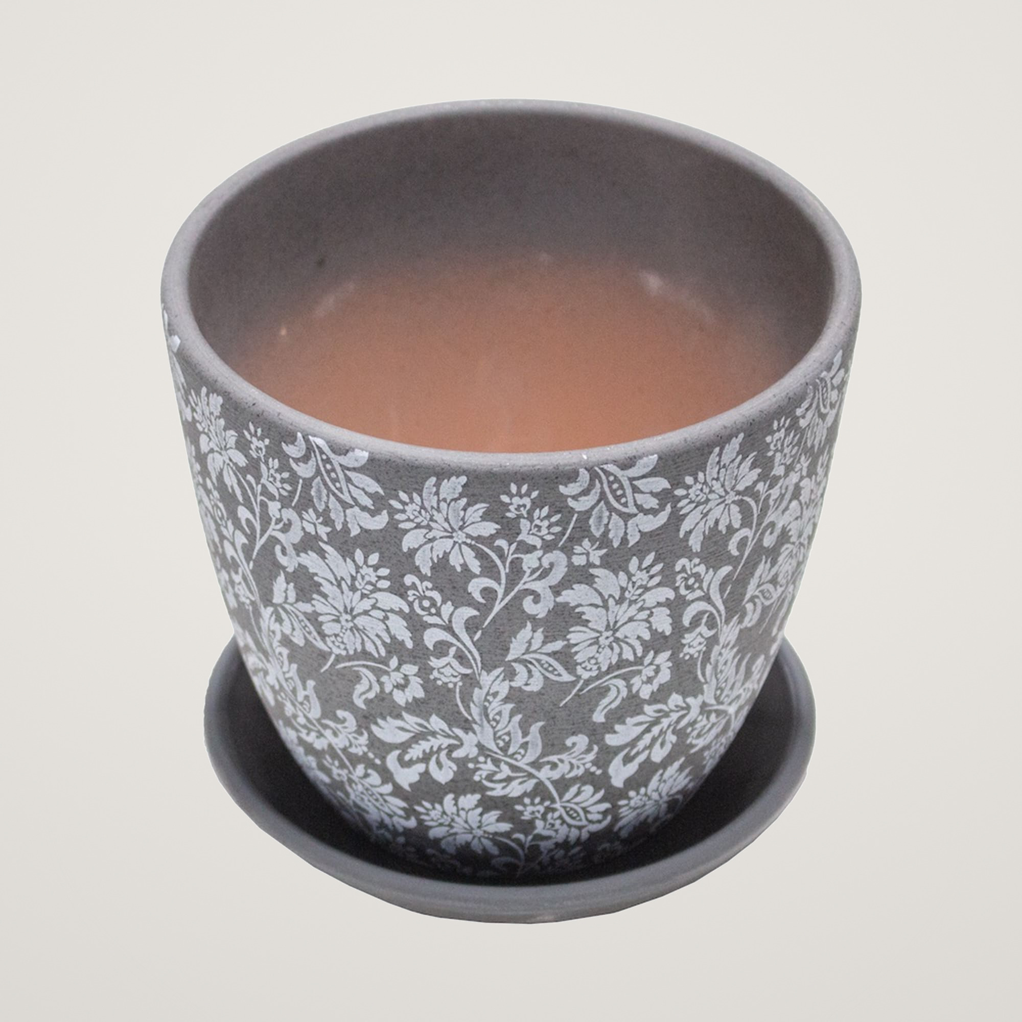 Ghiveci ceramic cu farfurioara Gobelin Black Crocus - imagine 2