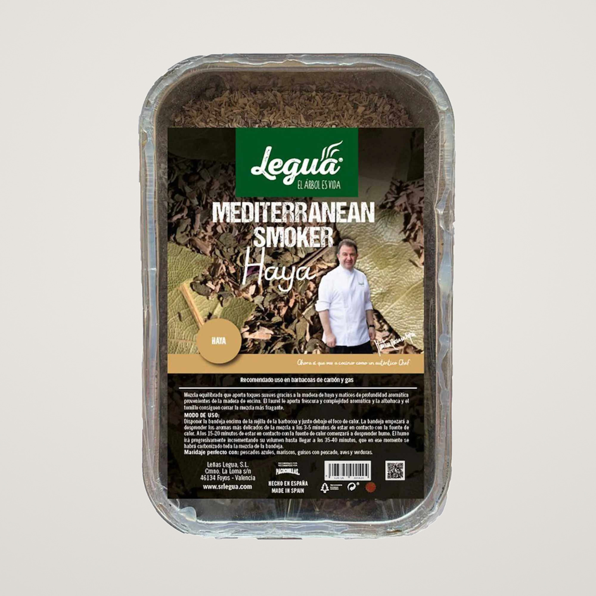 Afumatoare pentru gratar Haya Legua, din lemn de fag si stejar mediteranean, in tavita din aluminiu la 500 ml, pentru afumarea pestelui, pasarilor si legumelor - imagine 5