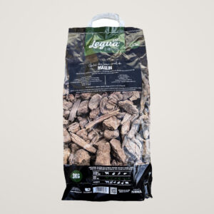 Aschii aromatizate din lemn uscat de Maslin Legua, la sac de 3kg, pentru afumarea carnurilor sau a pestelui la gratar