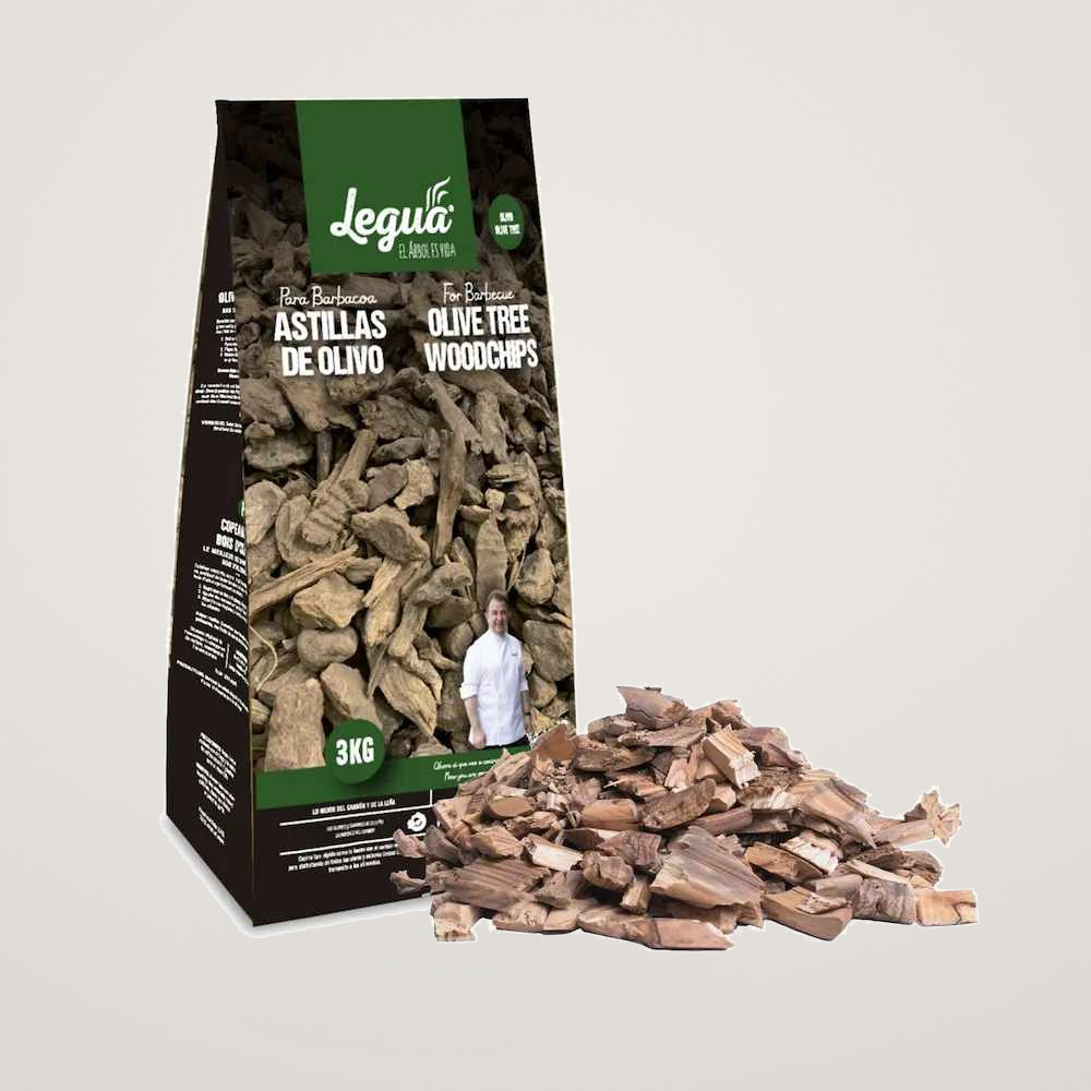 Aschii aromatizate din lemn uscat de Maslin Legua, la sac de 3kg, pentru afumarea carnurilor sau a pestelui la gratar - imagine 5