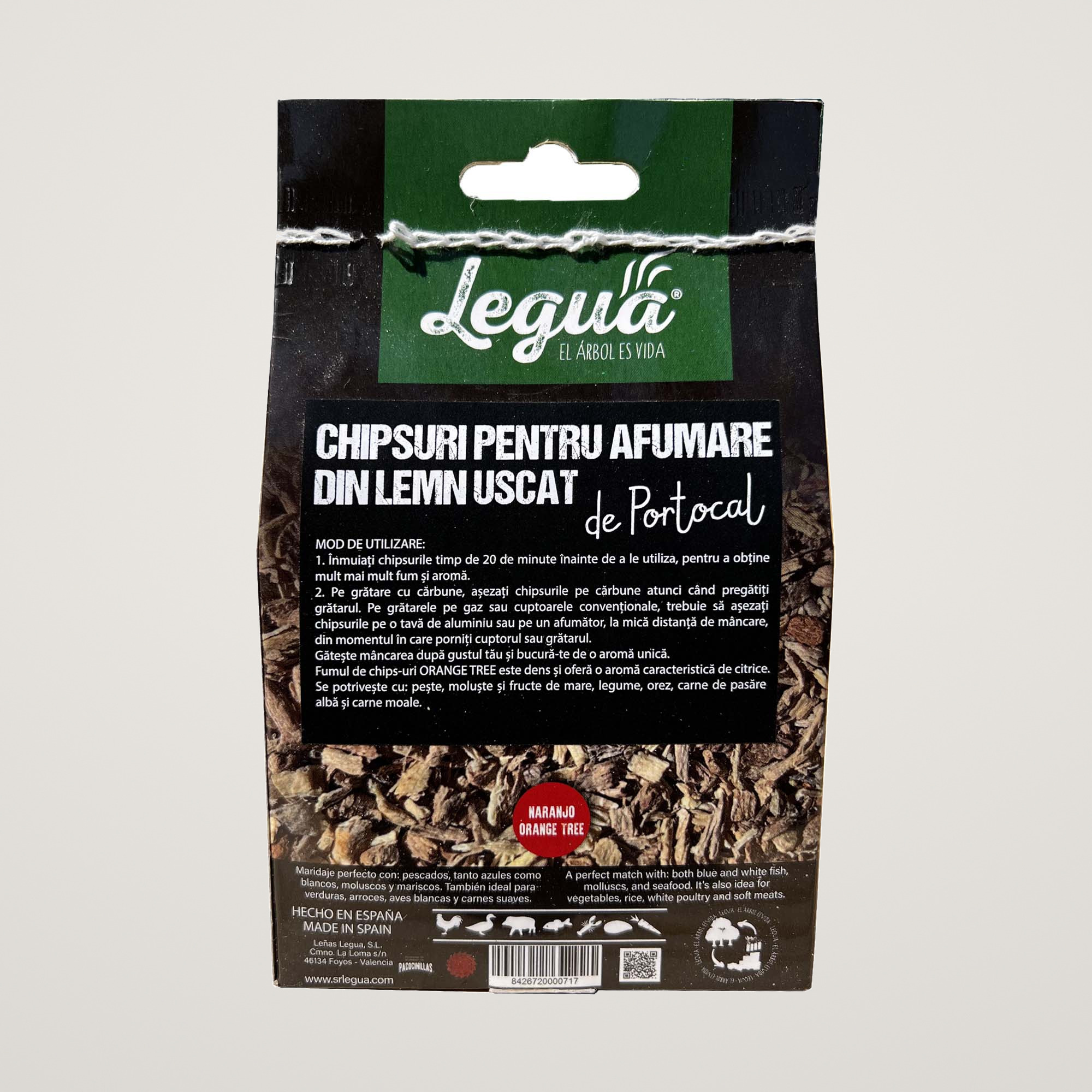 Chipsuri pentru afumare din lemn uscat de Portocal Legua, la punga de 600 gr, pentru aromatizarea carnurilor albe - imagine 5