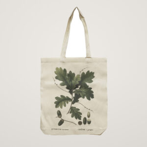 Sacosa de panza cu imprimeu botanic 38 x 42 cm - acorn