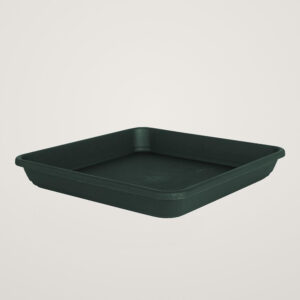 Farfurie patrata Venezia 30cm, culoarea verde inchis