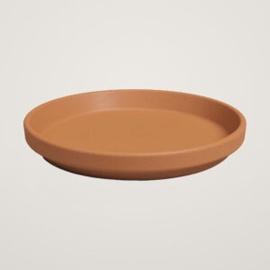 Farfurie din ceramica, rotunda, 11cm, culoarea natur