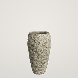 Edelman Ghiveci rotund Pam bej cu dimensiunea 30*17 cm