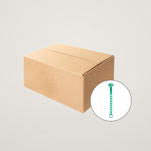 Coliere de palisare, L (247mm) diametru min/max de prindere 20/55mm, culoare verde - cutie 1500 buc