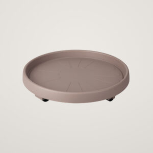 Farfurie cu roti Plattaxi cu diametrul de 30cm taupe