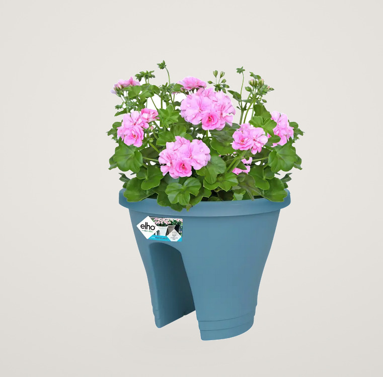 Jardiniera pentru balustrada Corsica Flower Bridge 30cm albastru - imagine 3