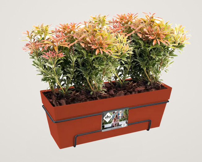Jardiniera Loft Urban All in 1, culoarea Caramiziu, 50 cm - imagine 2