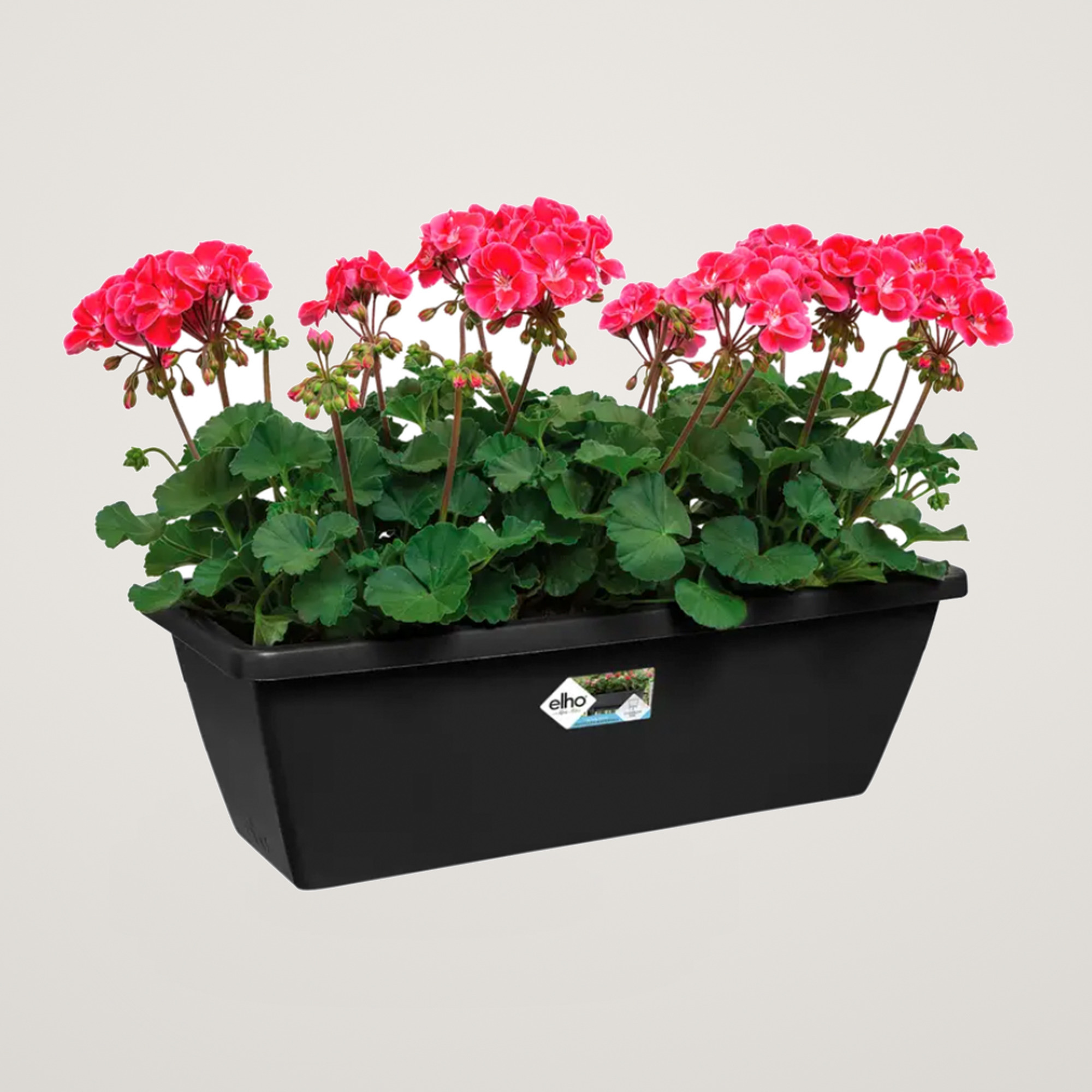 Jardiniera Barcelona 70 cm, culoarea Negru - imagine 2